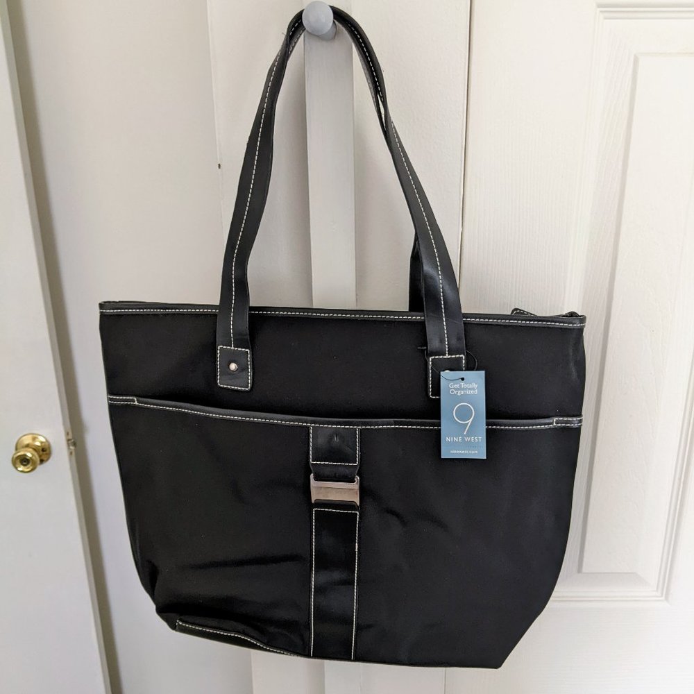 👜Nine West Black Tote-L Recall Tote Bag👜
